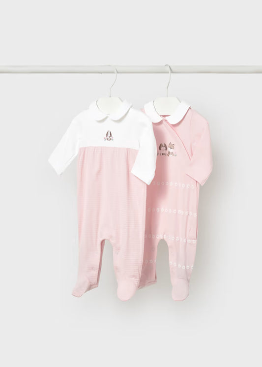 SET 2 PELELES VESTIR LARGO RECIEN NACIDA MAYORAL