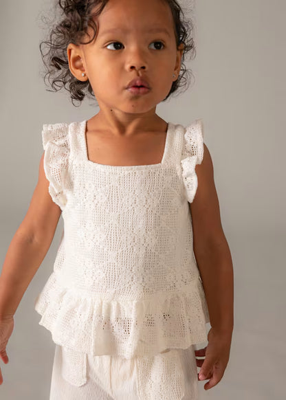 CONJUNTO PANTALON Y TOP CROCHET BEBE MAYORAL
