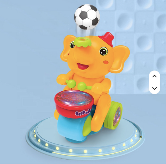 ELEFANTE DIDACTICO SENSORIAL AMARILLO