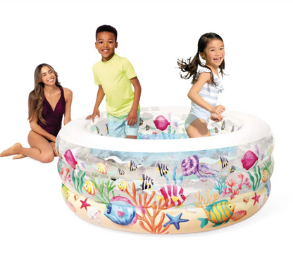 PISCINA INFLABLE MUNDO MARINO