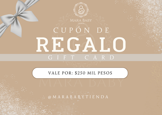 CUPÓN DE REGALO POR $250 MIL PESOS