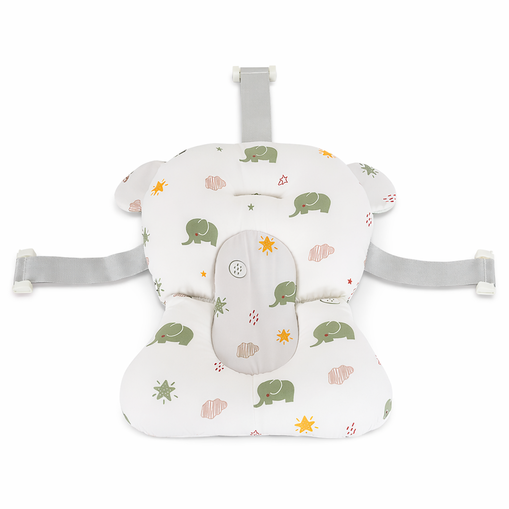 COJIN SOPORTE PARA BAÑO DE BEBÉ - DISEÑO ELEFANTES