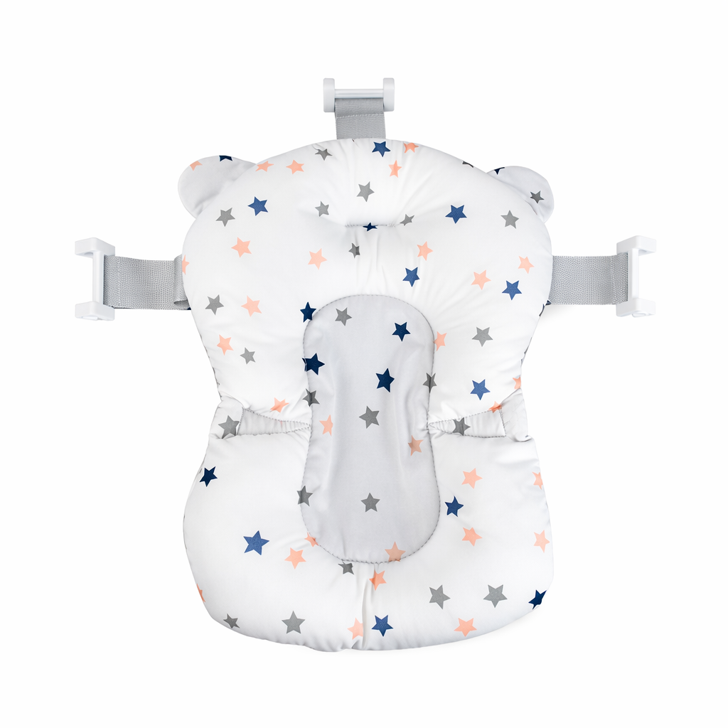 COJIN SOPORTE PARA BAÑO DE BEBÉ - DISEÑO ESTRELLAS