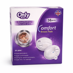 PROTECTORES DE LACTANCIA ONLY BABY COMFORT BREAST X36 PIEZAS