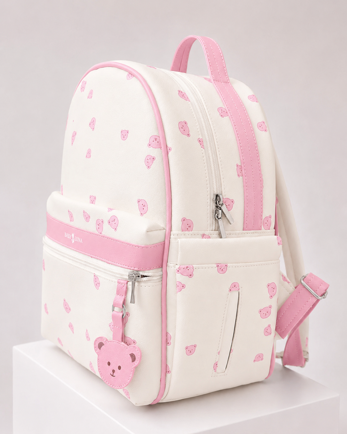 Mochila Pañalera Teddy Rosa — Baby Luna