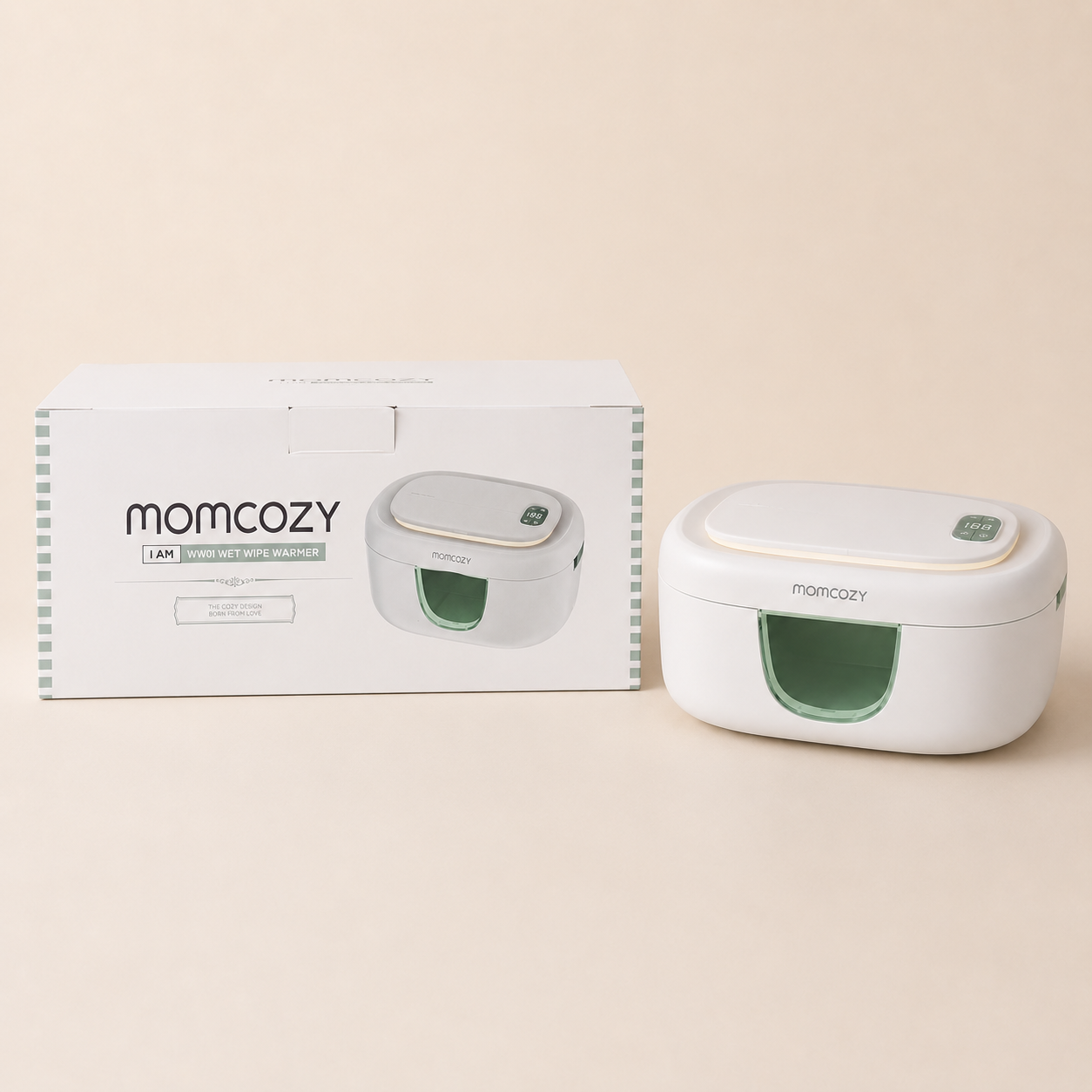 Calentador de Toallitas Húmedas Momcozy WW01 con Pantalla Digital y Luz LED