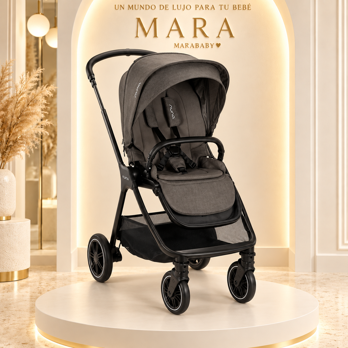 Coche Nuna TRIV Next Thunder – Asiento Reversible y Compacto