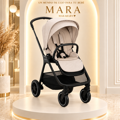 Coche Nuna TRIV Next Biscotti – Asiento Reversible y Compacto