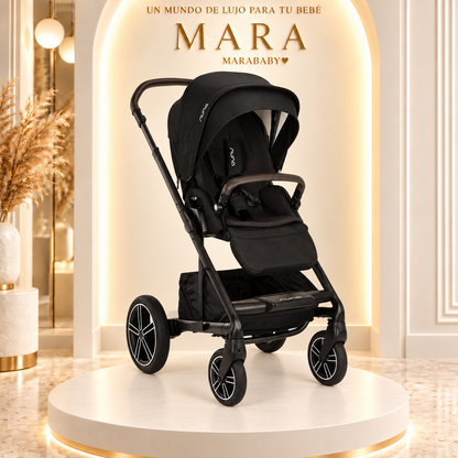Coche Nuna MIXX Next Caviar Chocolate – Asiento Reversible Premium