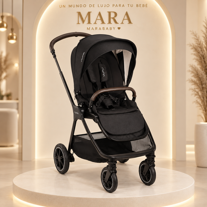 Coche Nuna TRIV Next Caviar Chocolate – Asiento Reversible