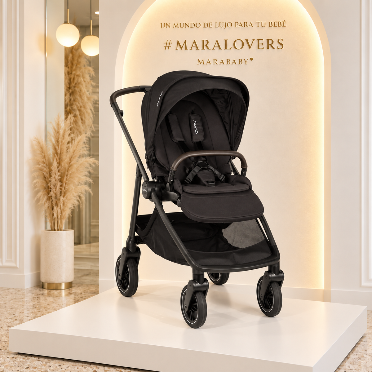 Coche Nuna SWIV Caviar Chocolate – Asiento Reversible y Ligero