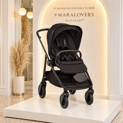 Coche Nuna SWIV Caviar Chocolate – Asiento Reversible y Ligero