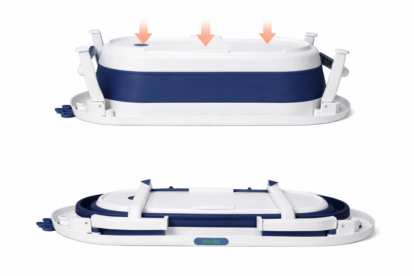 BAÑERA PLEGABLE CORONA AZUL