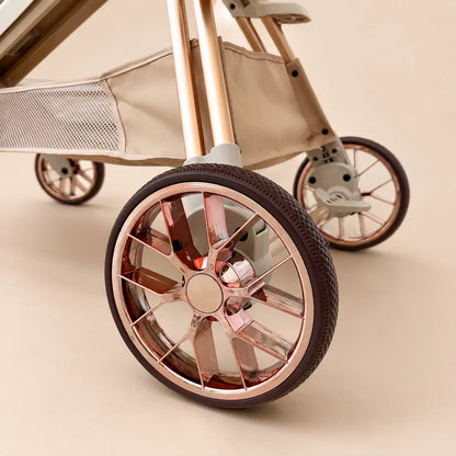 Triciclo de Lujo Castillitos Beige con Detalles Dorados