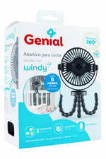 VENTILADOR PARA COCHE DE BEBE GENIAL WINDY RECARGABLE