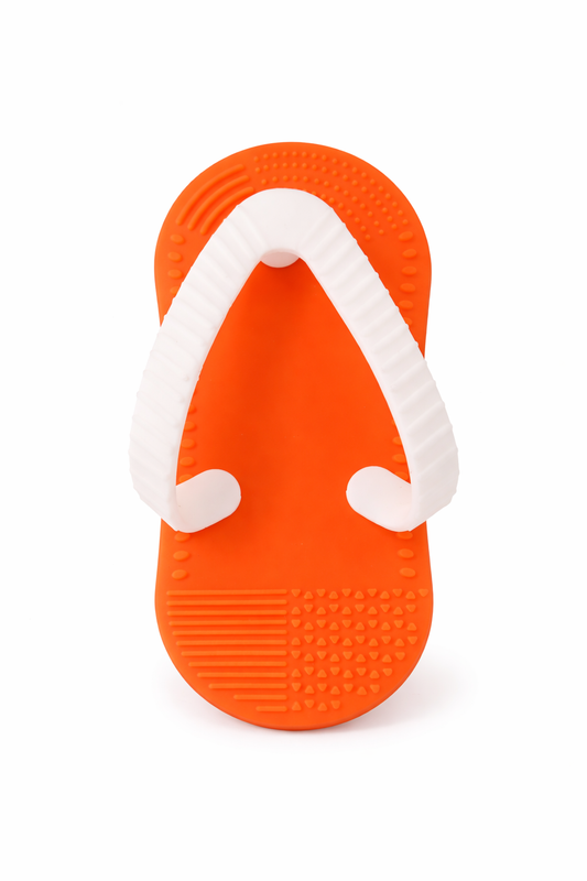 RASCAENCIAS EN SILICONA DISEÑO SANDALIA - NARANJA