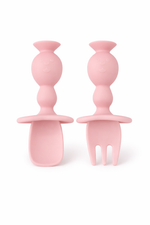 SET CUCHARA Y TENEDOR DE ENTRENAMIENTO - ROSADO