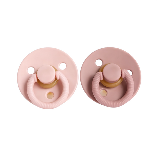 CHUPON DE GOMA NATURAL MUNLOVE . 0M+ - ROSA PASTEL ROSA EMPOLVADO