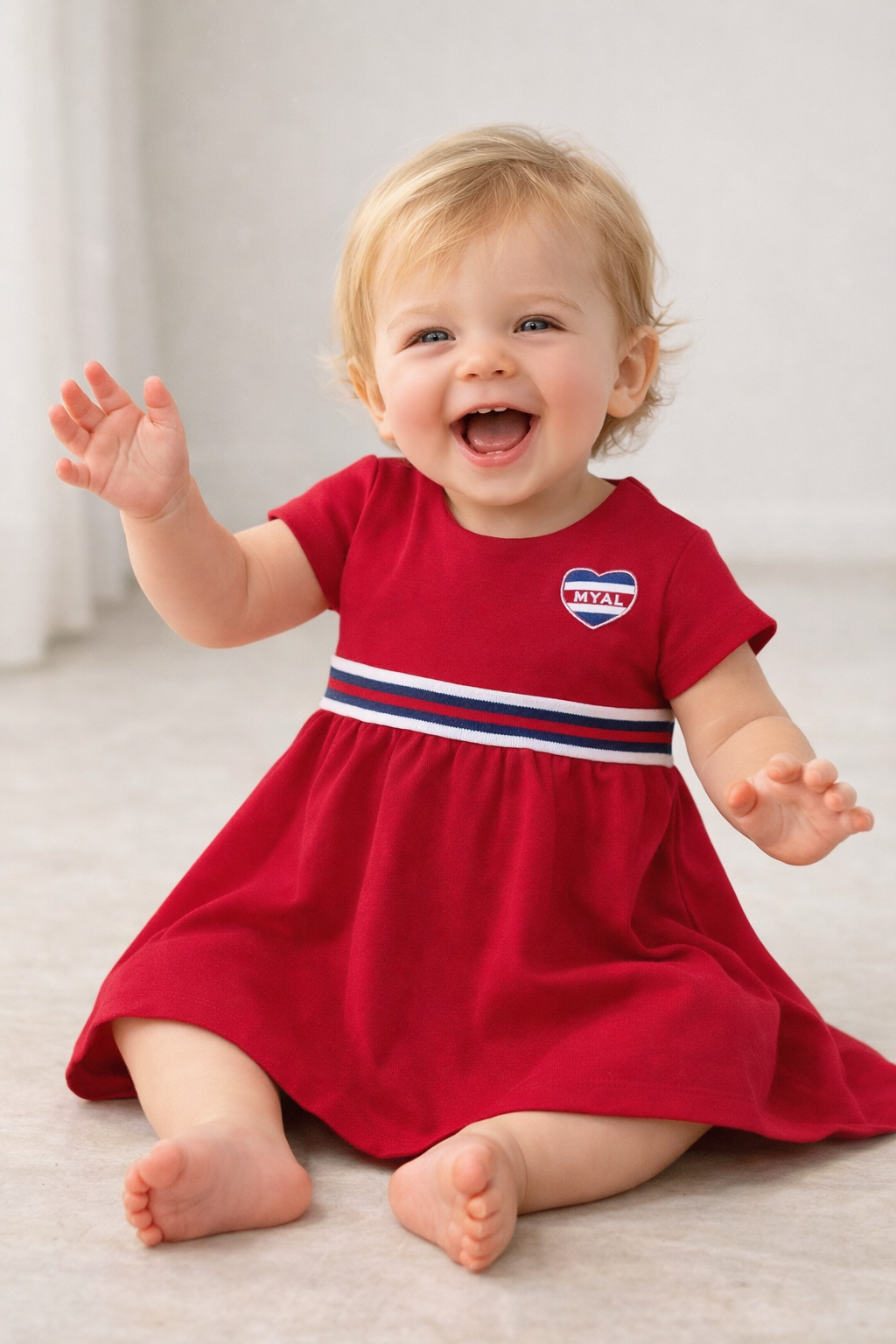 VESTIDO CON DETALLE A CONTRASTE BEBE MAYORAL