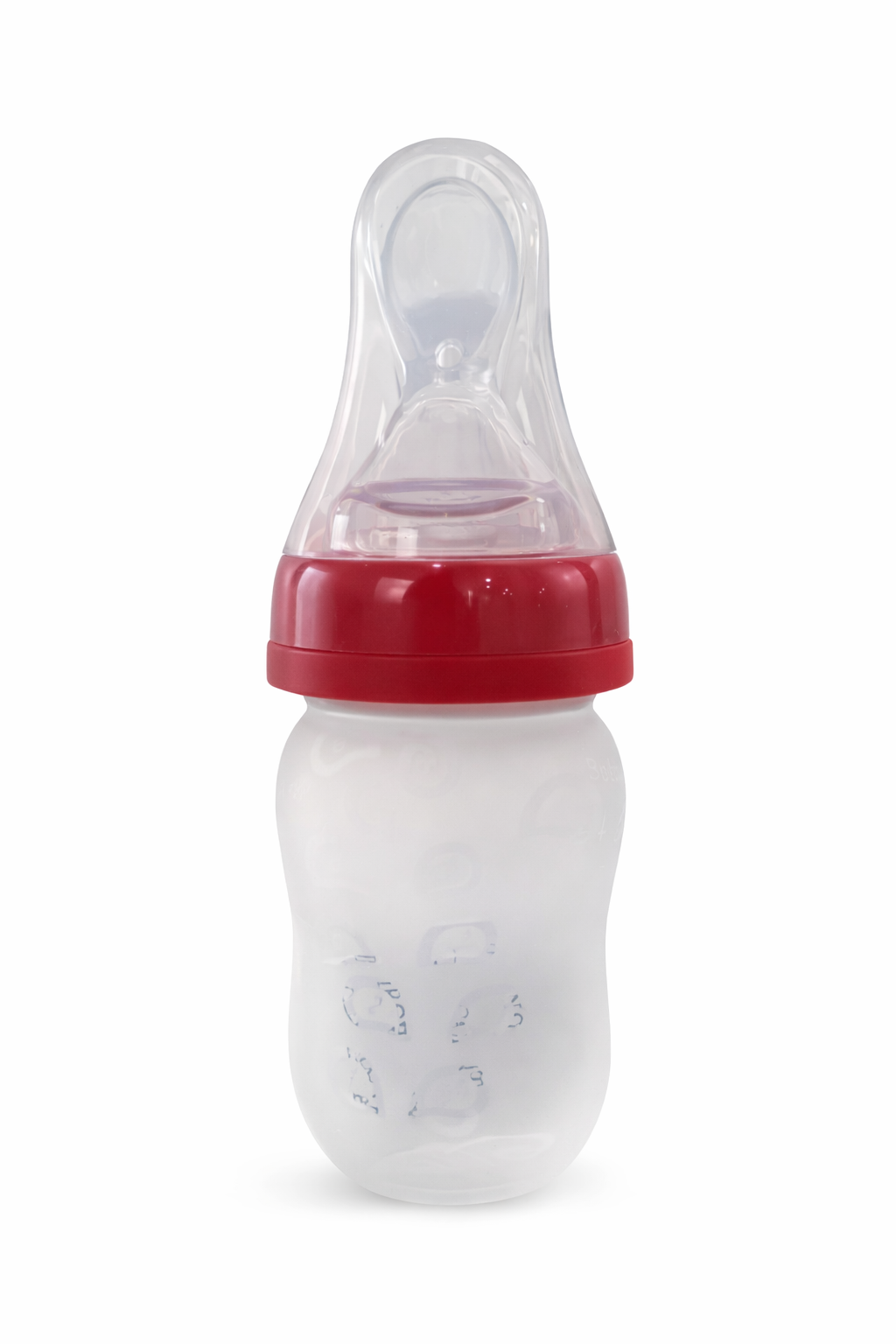 ⭕️TETERO CON CUCHARA DOSIFICADORA INTEGRADA ONLY BABY - ROJO