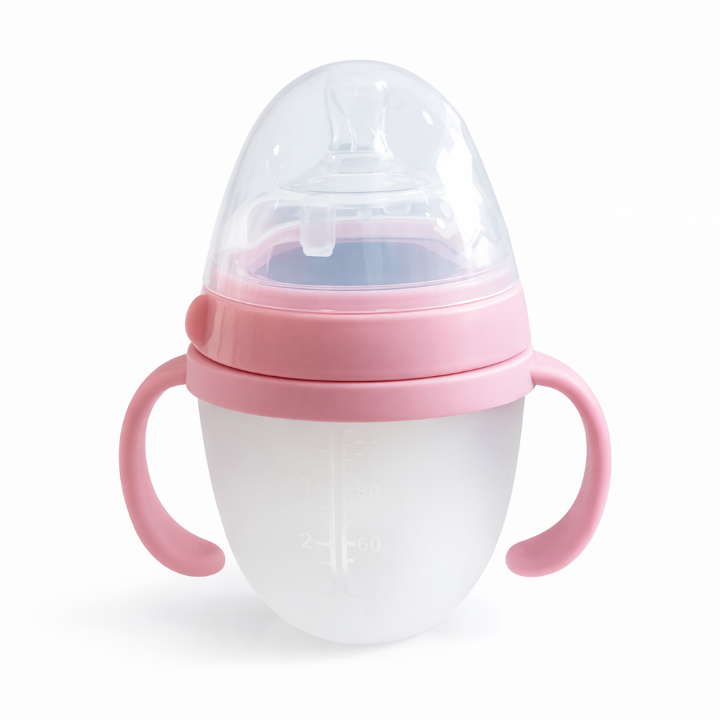 TETERO - BIBERON DE SILICONA ONLY BABY - 150ML - ROSADO