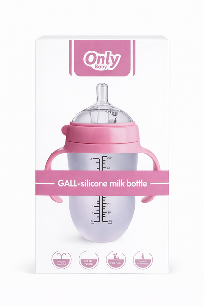 TETERO - BIBERON DE SILICONA ONLY BABY - 250ML - ROSADo