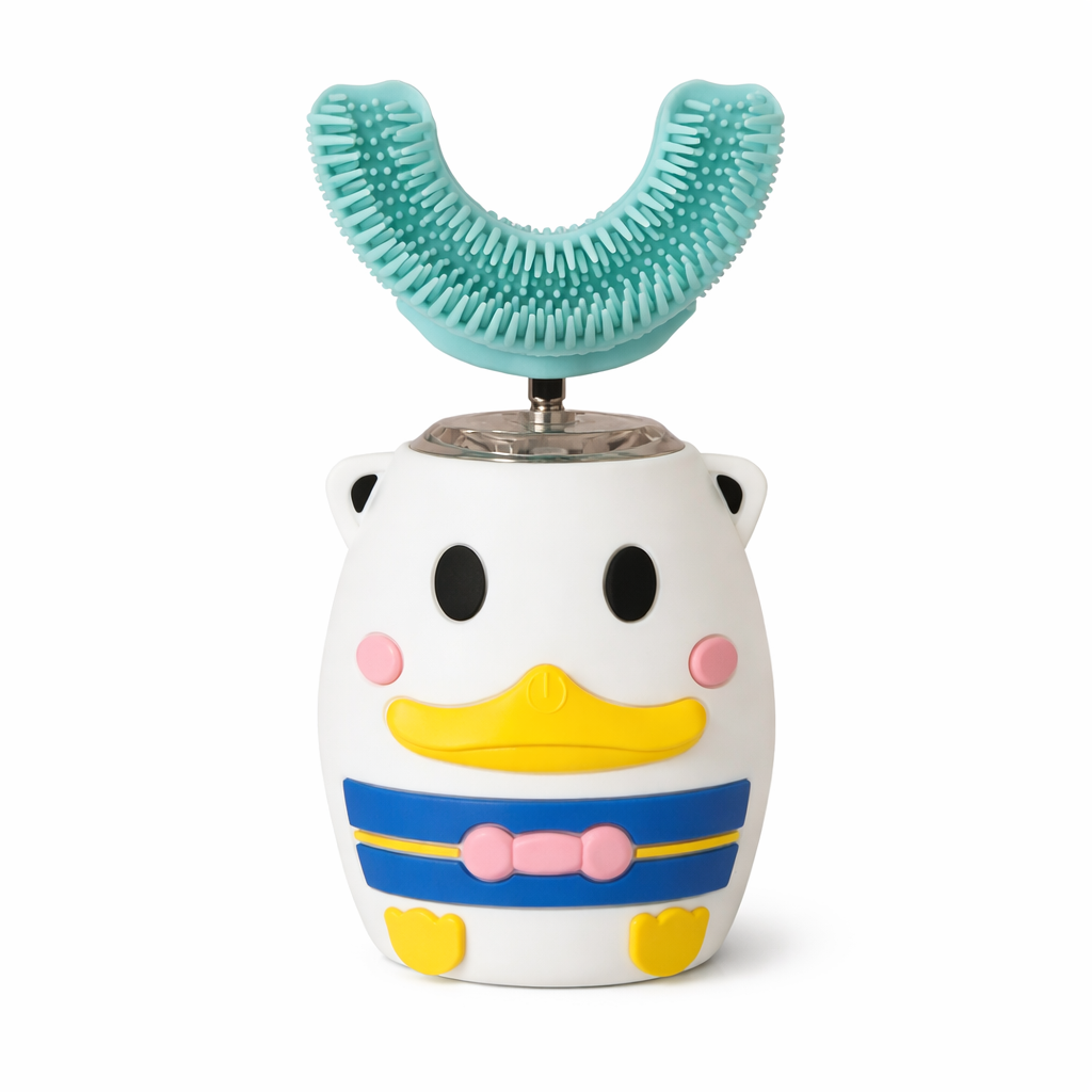 CEPILLO DENTAL INFANTIL ULTRASONICO RECARGABLE CON CABEZAL EN "U"