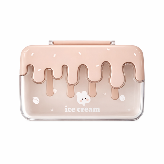 JABONERA PORTATIL CON ESTUCHE PROTECTOR DISEÑO - ICE CREAM ROSADO