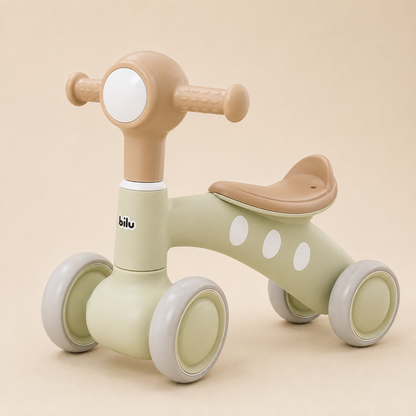 Triciclo Bebé 4 Ruedas Verde Menta | Sin Pedales 1-3 Años | Mara Baby