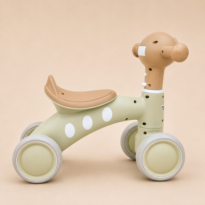 Triciclo Bebé 4 Ruedas Verde Menta | Sin Pedales 1-3 Años | Mara Baby