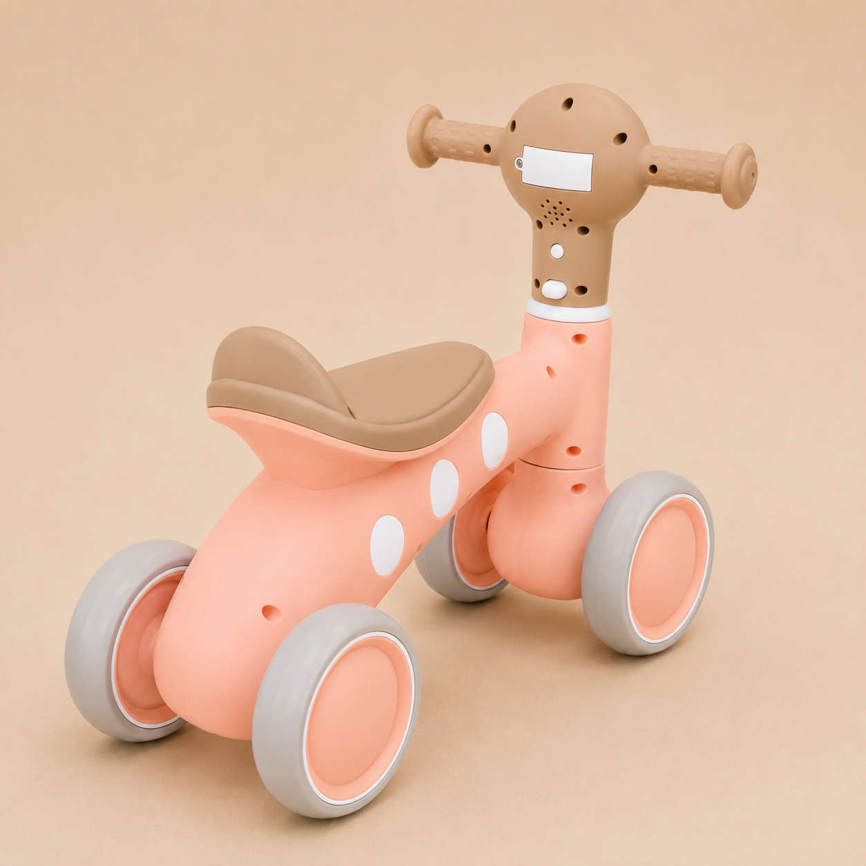 Triciclo Bebé 4 Ruedas Rosa | Sin Pedales 1-3 Años | Mara Baby