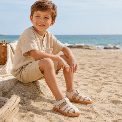 ⚪️. SANDALIAS IGOR - COLOR SAND CARAMELO