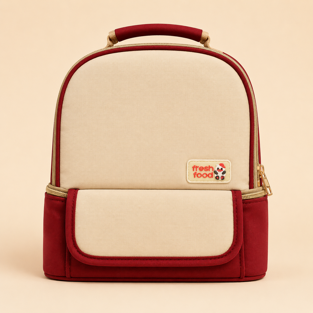 ⭕️Mochila Pañalera Térmica Roja | Conserva Calor y Frío para Alimentos del Bebé