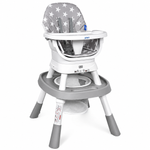 Silla Alta Multifuncional Priori 12 en 1 – Gris Estrellas | De Bebé a Niño