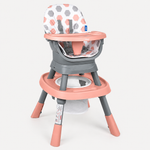 Silla Alta Multifuncional Priori 12 en 1 Rosa – De Bebé a Niño