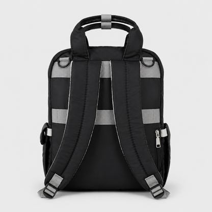 ⚪Pañalera Mochila Smart Baby Negra – Bolso Maternal Elegante y Funcional