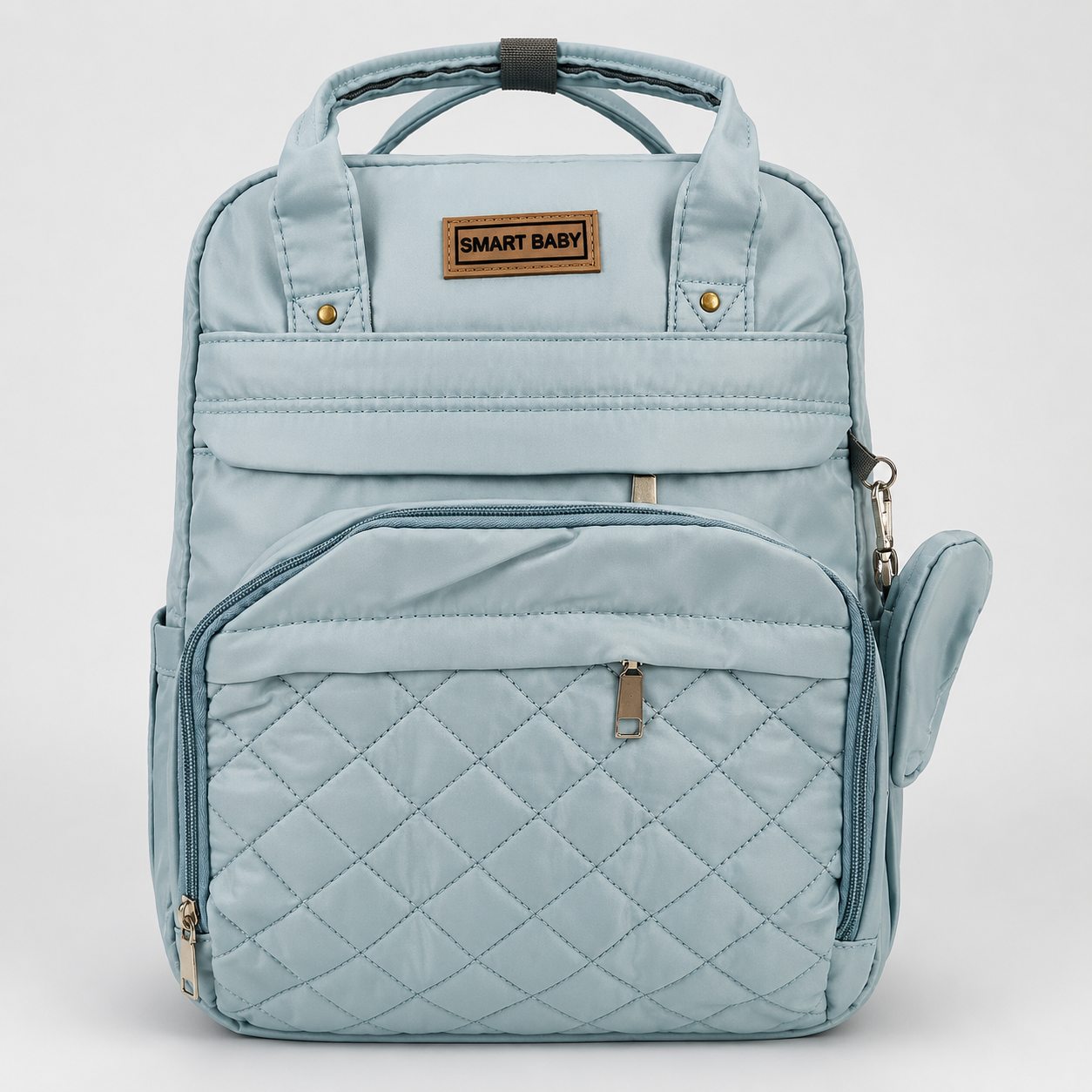 ⚪Pañalera Mochila Smart Baby – Bolso Maternal Multifuncional Azul