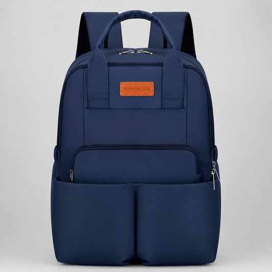 ⚪MOCHILA PAÑALERA MULTIFUNCIONAL SUNSHINE DEER AZUL OSCURO