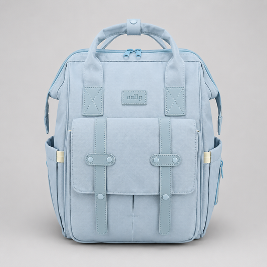 ⚪PAÑALERA TIPO MOCHILA PREMIUM - DISEÑO MODERNO - COLOR AZUL
