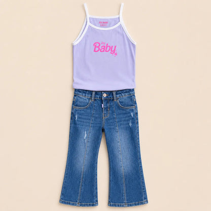 CONJUNTO DENIM TIRAS 3 PIEZAS