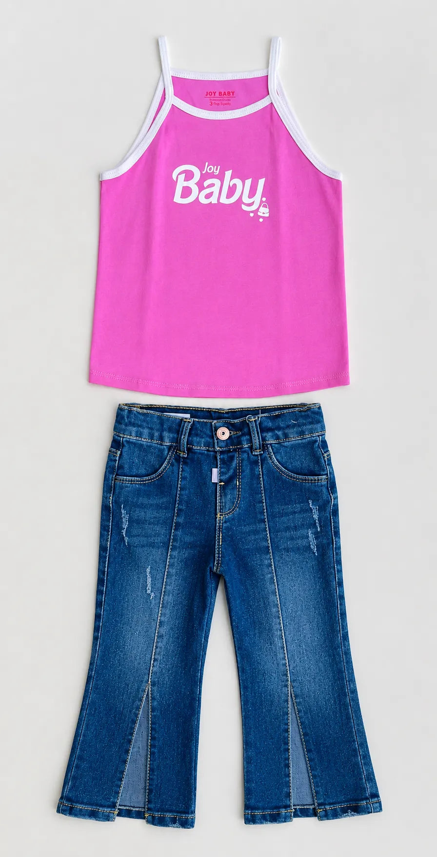 CONJUNTO DENIM TIRAS 3 PIEZAS