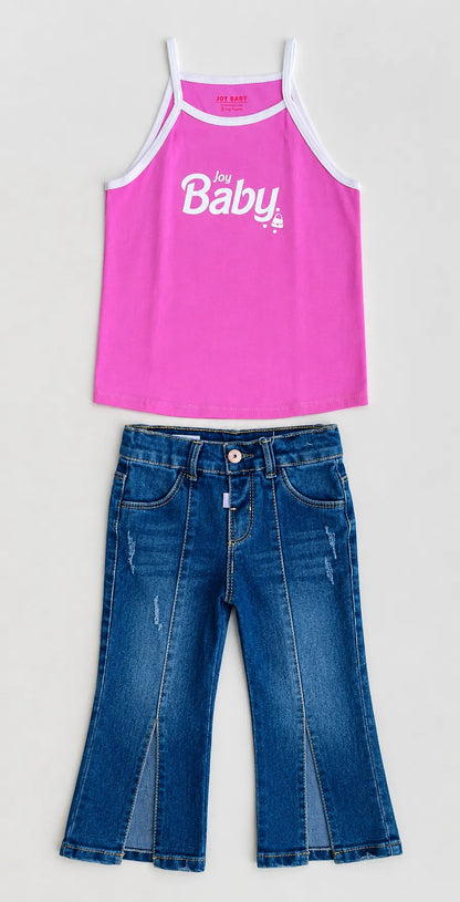 CONJUNTO DENIM TIRAS 3 PIEZAS