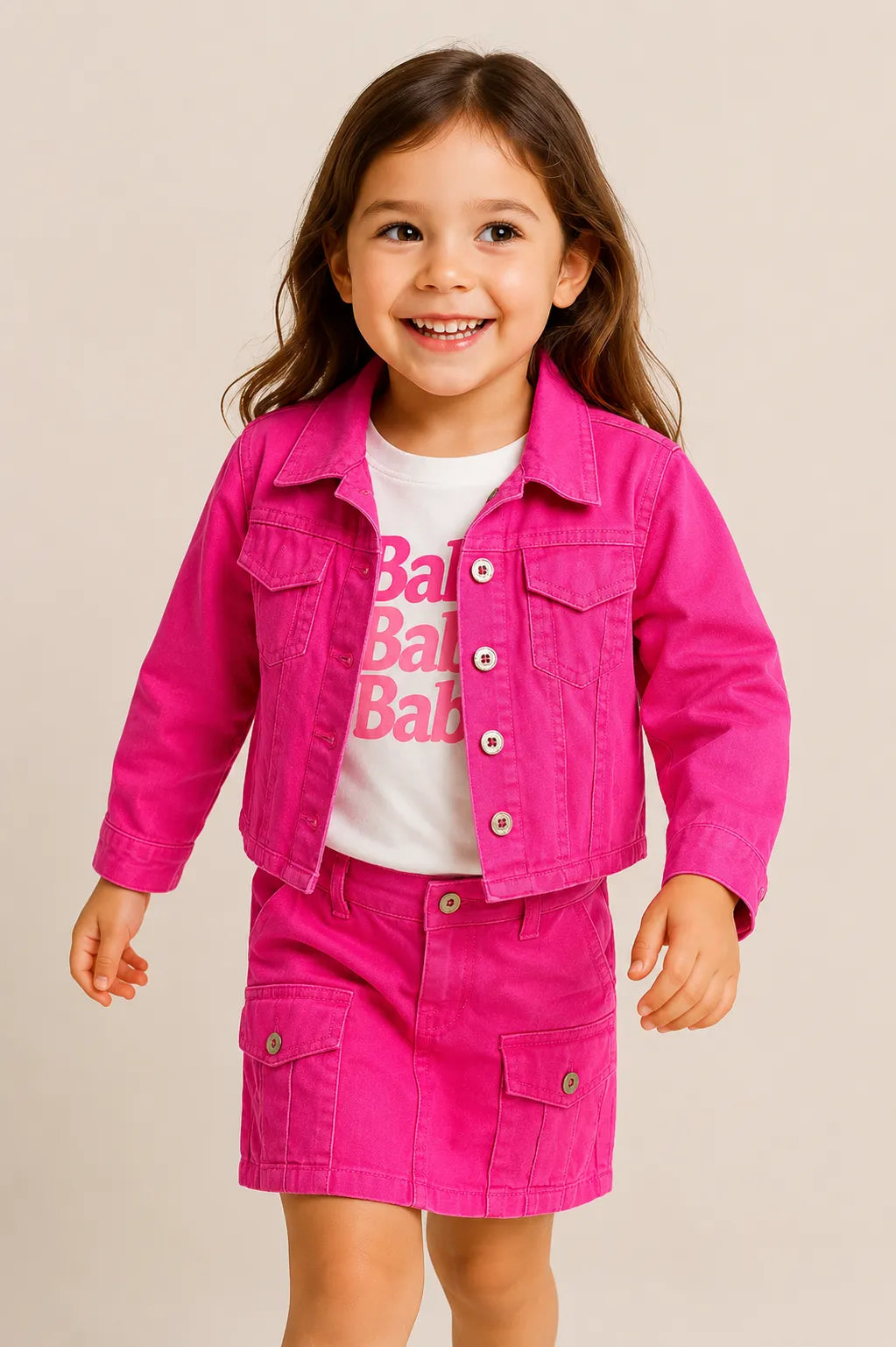 CONJUNTO TIPO DENIM 3 PIEZAS