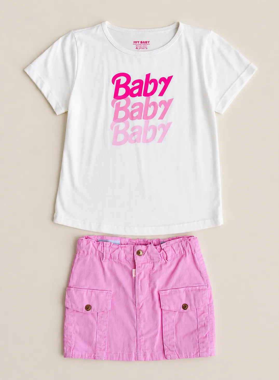 CONJUNTO TIPO DENIM 3 PIEZAS