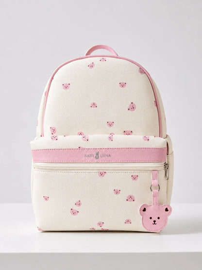 PAÑALERA DE LUJO TEDDY EN CUERO VEGANO - ROSADA