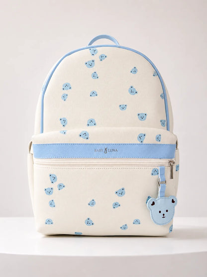 PAÑALERA DE LUJO TEDDY EN CUERO VEGANO - AZUL