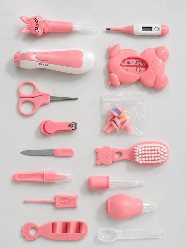 KIT DE CUIDADO E HIGIENE PARA BEBÉ - SET COMPLETO DE ASEO INFANTIL - ROSADO