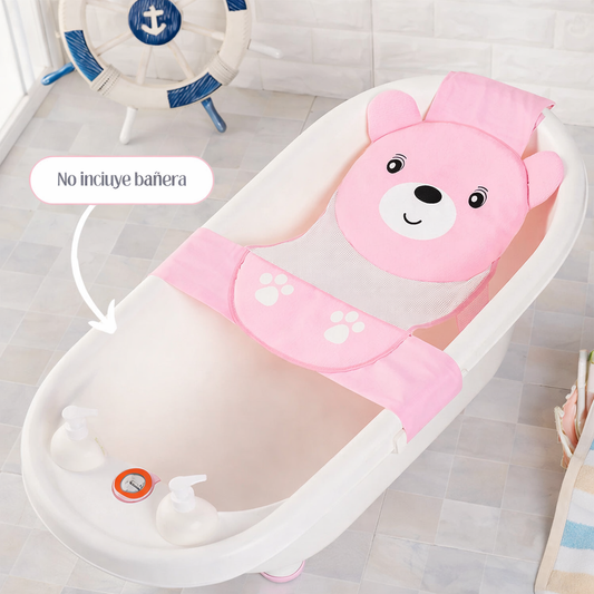 MALLA DE BAÑO OSO SENCILLA ROSA