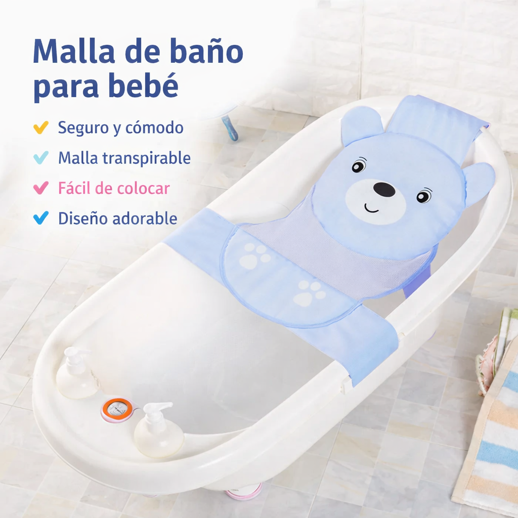 MALLA DE BAÑO OSO SENCILLA AZUL