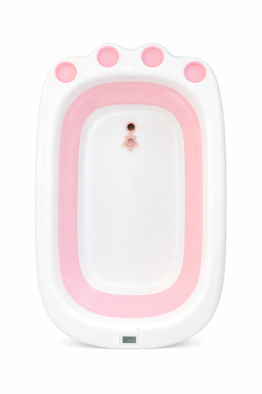 BAÑERA PLEGABLE HUELLA ROSADA